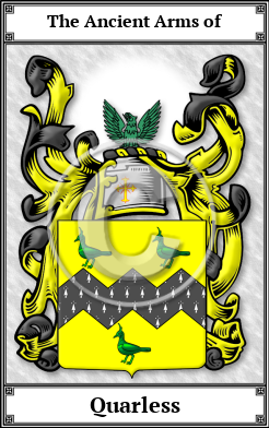 Quarless Family Crest Download (JPG)  Book Plated - 150 DPI