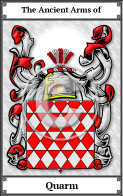 Quarm Family Crest Download (JPG)  Book Plated - 150 DPI