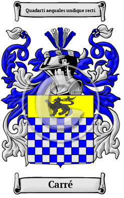 Carré Family Crest Download (JPG) Heritage Series - 300 DPI