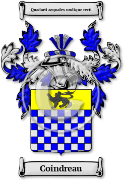 Coindreau Family Crest Download (jpg) Legacy Series - 150 DPI