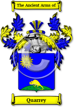 Quarrey Family Crest Download (jpg) Legacy Series - 150 DPI