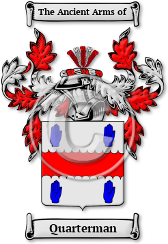 Quarterman Family Crest Download (jpg) Legacy Series - 150 DPI