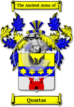Quartas Family Crest Download (jpg) Legacy Series - 150 DPI