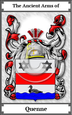 Quenne Family Crest Download (JPG)  Book Plated - 150 DPI