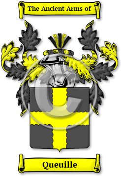 Queuille Family Crest Download (jpg) Legacy Series - 150 DPI