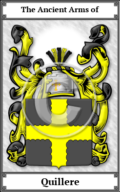 Quillere Family Crest Download (JPG)  Book Plated - 150 DPI
