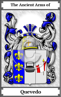 Quevedo Family Crest Download (JPG)  Book Plated - 150 DPI