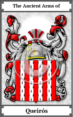 Queirós Family Crest Download (JPG)  Book Plated - 150 DPI