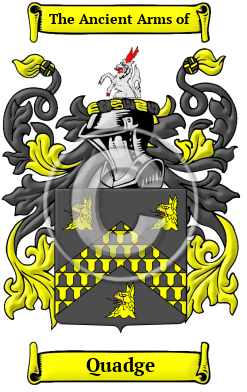 Quadge Family Crest/Coat of Arms