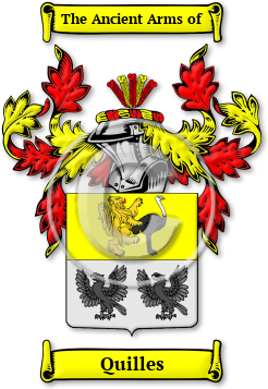 Quilles Family Crest Download (jpg) Legacy Series - 150 DPI