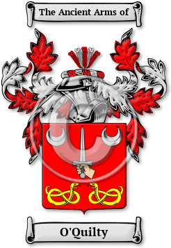 O'Quilty Family Crest Download (jpg) Legacy Series - 150 DPI