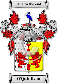 O'Quinlivan Family Crest Download (jpg) Legacy Series - 150 DPI