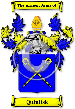 Quinlisk Family Crest Download (jpg) Legacy Series - 150 DPI