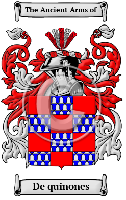 De quinones Family Crest/Coat of Arms