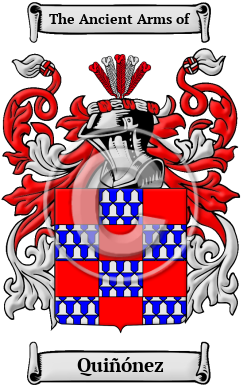 Quiñónez Family Crest/Coat of Arms
