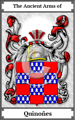 Quinoñes Family Crest Download (JPG)  Book Plated - 150 DPI