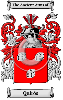 Quirós Family Crest Download (JPG) Heritage Series - 300 DPI
