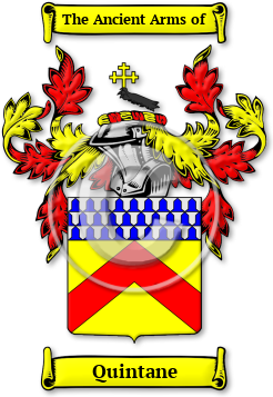 Quintane Family Crest Download (JPG) Legacy Series - 600 DPI