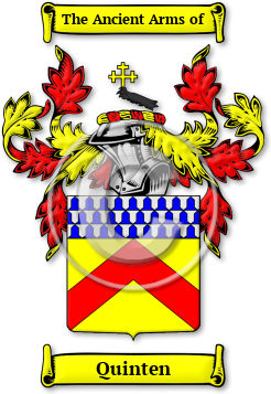 Quinten Family Crest Download (JPG) Legacy Series - 600 DPI
