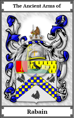 Rabain Family Crest Download (JPG)  Book Plated - 150 DPI