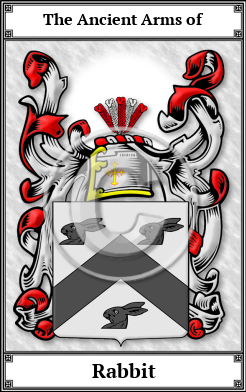 Rabbit Family Crest Download (JPG)  Book Plated - 150 DPI