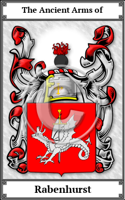 Rabenhurst Family Crest Download (JPG)  Book Plated - 150 DPI