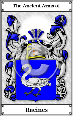 Racines Family Crest Download (JPG) Book Plated - 600 DPI