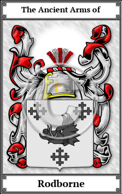 Rodborne Family Crest Download (JPG) Book Plated - 600 DPI