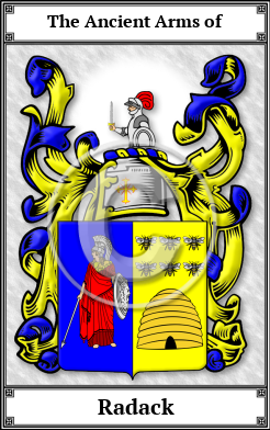 Radack Family Crest Download (JPG) Book Plated - 600 DPI