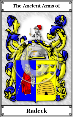 Radeck Family Crest Download (JPG) Book Plated - 600 DPI