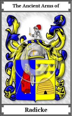 Radicke Family Crest Download (JPG) Book Plated - 600 DPI
