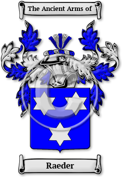 Raeder Family Crest Download (JPG) Legacy Series - 600 DPI
