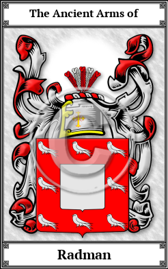 Radman Family Crest Download (JPG)  Book Plated - 150 DPI