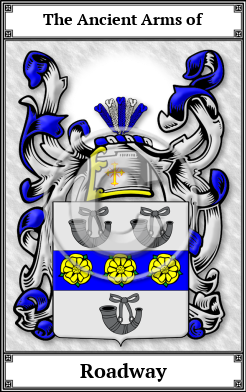 Roadway Family Crest Download (JPG)  Book Plated - 150 DPI