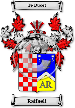 Raffaeli Family Crest Download (jpg) Legacy Series - 150 DPI