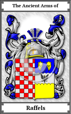Raffels Family Crest Download (JPG)  Book Plated - 150 DPI