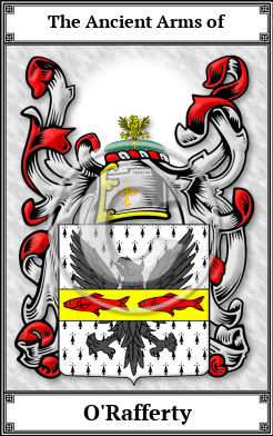 O'Rafferty Family Crest Download (JPG)  Book Plated - 150 DPI