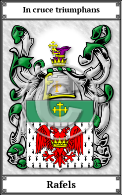 Rafels Family Crest Download (JPG) Book Plated - 600 DPI