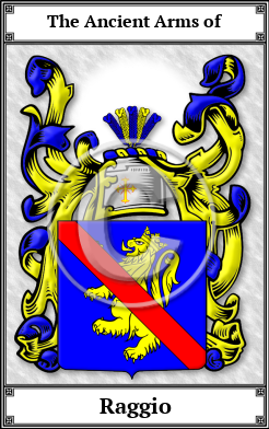 Raggio Family Crest Download (JPG)  Book Plated - 150 DPI