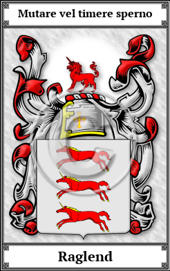 Raglend Family Crest Download (JPG) Book Plated - 600 DPI
