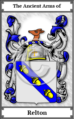 Relton Family Crest Download (JPG) Book Plated - 600 DPI