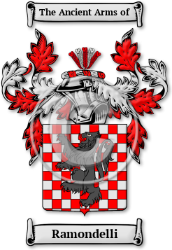 Ramondelli Family Crest Download (jpg) Legacy Series - 150 DPI