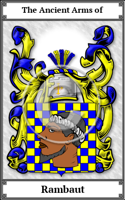 Rambaut Family Crest Download (JPG)  Book Plated - 150 DPI