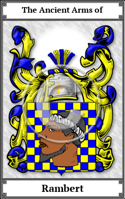 Rambert Family Crest Download (JPG)  Book Plated - 150 DPI
