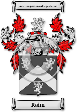Raim Family Crest Download (jpg) Legacy Series - 150 DPI