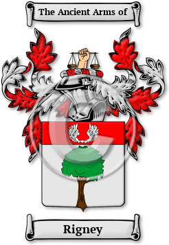 Rigney Family Crest Download (jpg) Legacy Series - 150 DPI