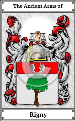 Rigny Family Crest Download (JPG)  Book Plated - 150 DPI