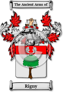 Rigny Family Crest Download (jpg) Legacy Series - 150 DPI
