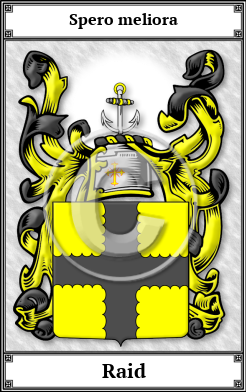 Raid Family Crest Download (JPG)  Book Plated - 150 DPI