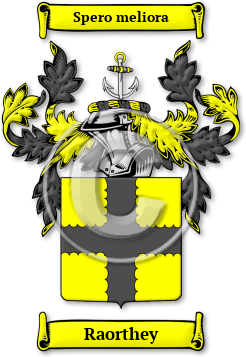 Raorthey Family Crest Download (jpg) Legacy Series - 150 DPI